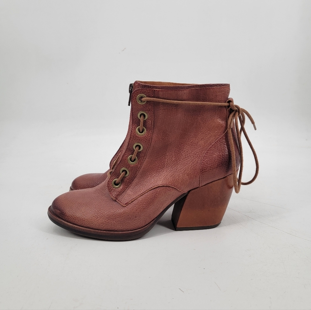 Kork Ease Kalpana Granny Lace Up Leather Boots Size 8 Brown Acadmia Romantic - Picture 16 of 16